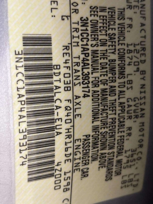 2010 Nissan Versa 4dr Sedan I4 Automatic 1.6 - 23057770 - 29