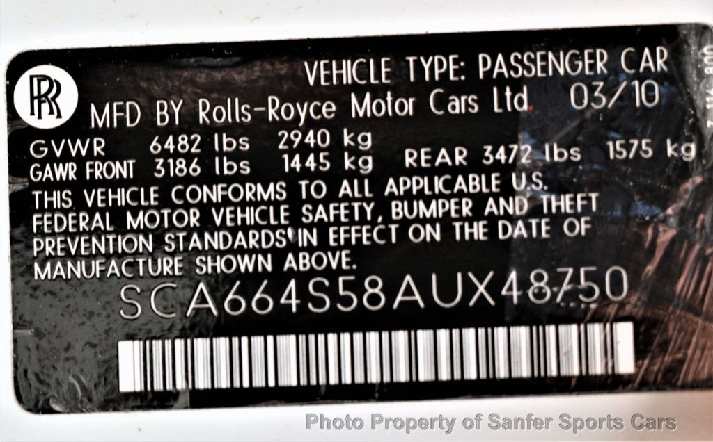 2010 Rolls-Royce Ghost 4dr Sedan - 23056130 - 50