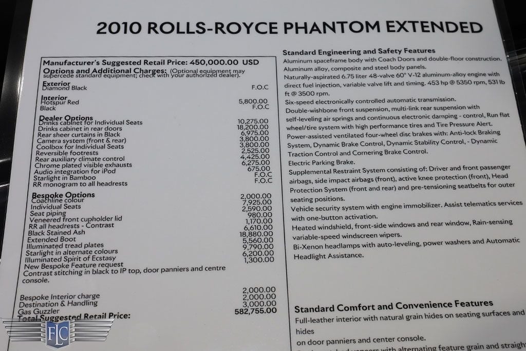 2010 Rolls-Royce Phantom 4dr Sedan EWB - 22487441 - 43