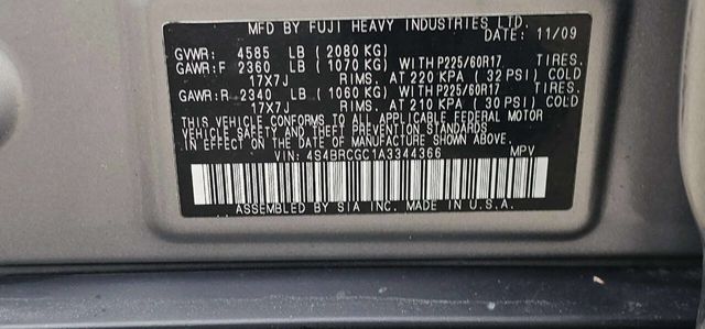 2010 Subaru Outback 4dr Wagon H4 Automatic 2.5i Prem All-Weathr/Pwr Moon - 22996729 - 10