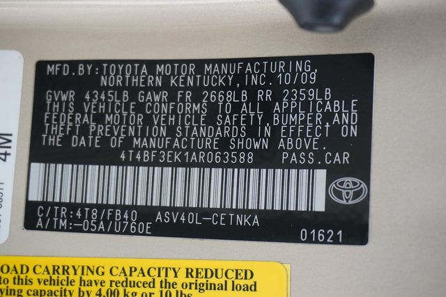 2010 Toyota Camry  - 22921710 - 22