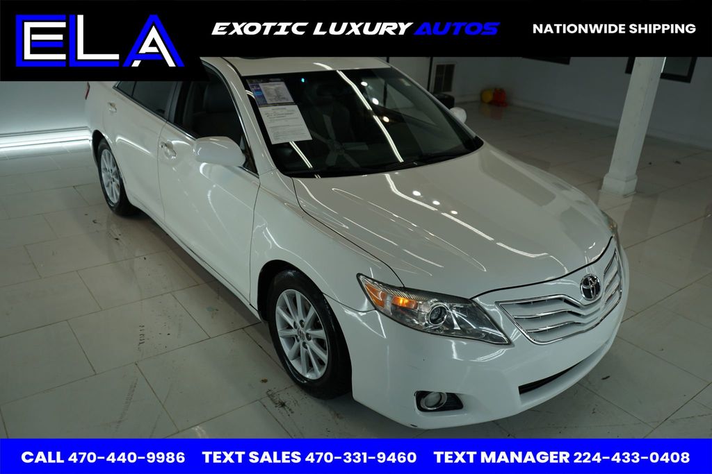 2010 Toyota Camry 1 OWNER! WOW! V6 XLE WITH NAVIGATION! REAR CAMERA! LEATHER!  - 22761079 - 18