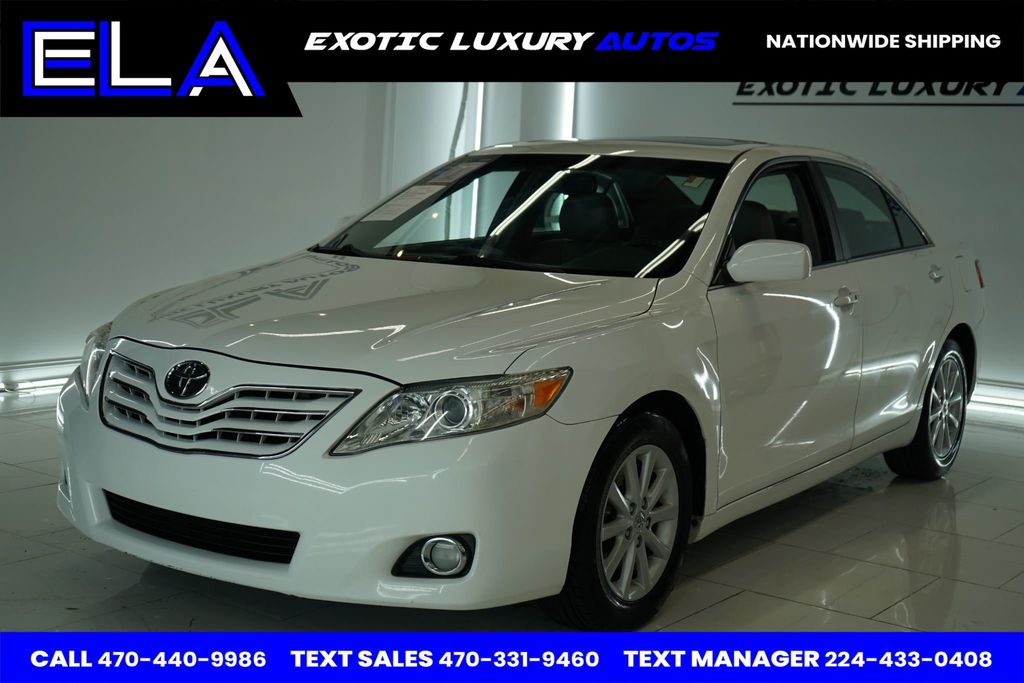 2010 Toyota Camry 1 OWNER! WOW! V6 XLE WITH NAVIGATION! REAR CAMERA! LEATHER!  - 22761079 - 1