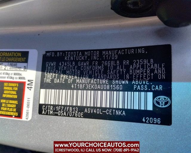 2010 Toyota Camry 4dr Sedan I4 Automatic LE - 22924320 - 33