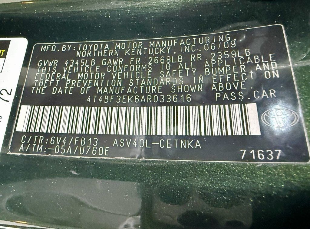 2010 Toyota Camry Base Trim - 22939108 - 43