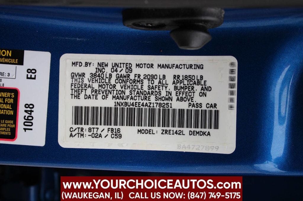 2010 Toyota Corolla Base 4dr Sedan 4A - 22921230 - 24