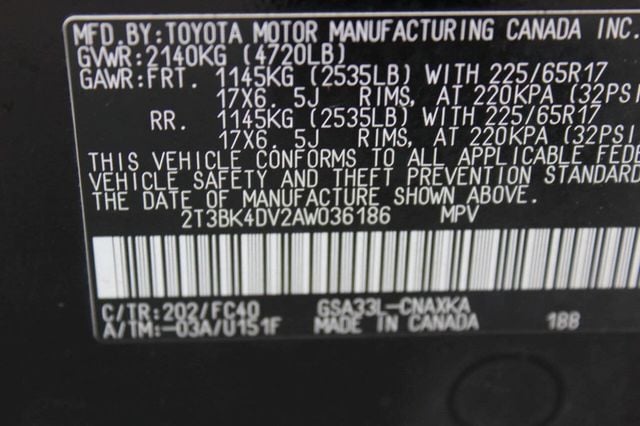 2010 Toyota RAV4 4WD 4dr V6 5-Speed Automatic - 22958740 - 10