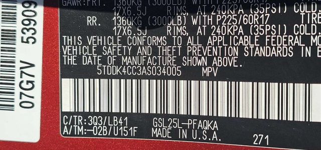 2010 Toyota Sienna XLE AWD 7 Passenger 4dr Mini Van - 22992759 - 10