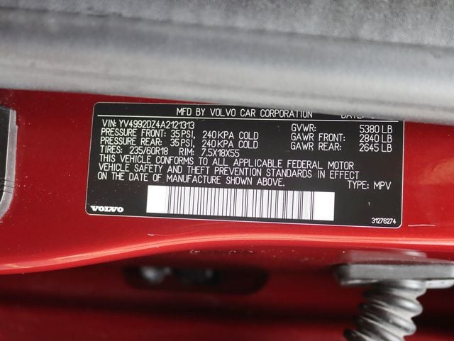 2010 Volvo XC60 AWD T6 4dr 3.0T w/ Panoramic Roof - 22994354 - 33