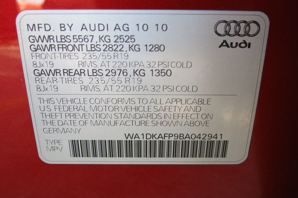 2011 Audi Q5 quattro 4dr 3.2L Premium Plus - 22679551 - 35