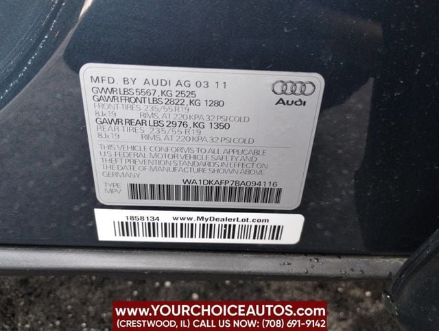 2011 Audi Q5 quattro 4dr 3.2L Premium Plus - 22776283 - 37