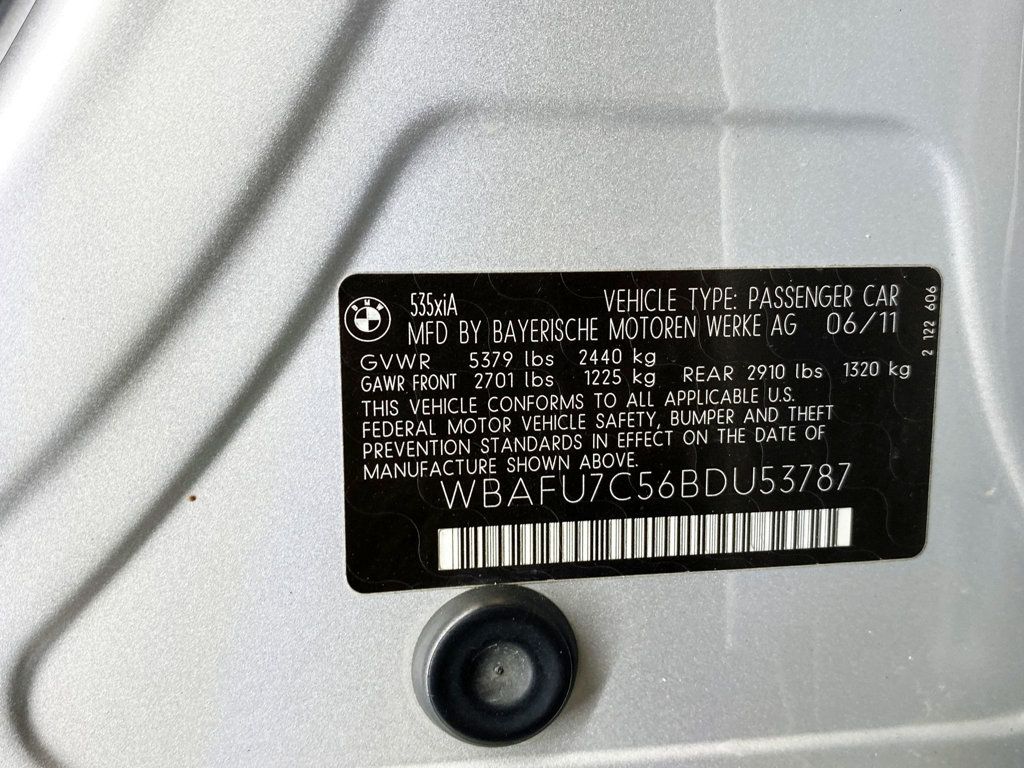 2011 BMW 5 Series 535i xDrive - 22926147 - 61