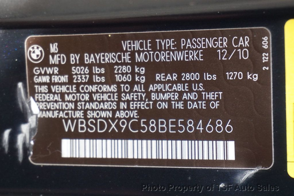 2011 BMW M3  - 22925452 - 33