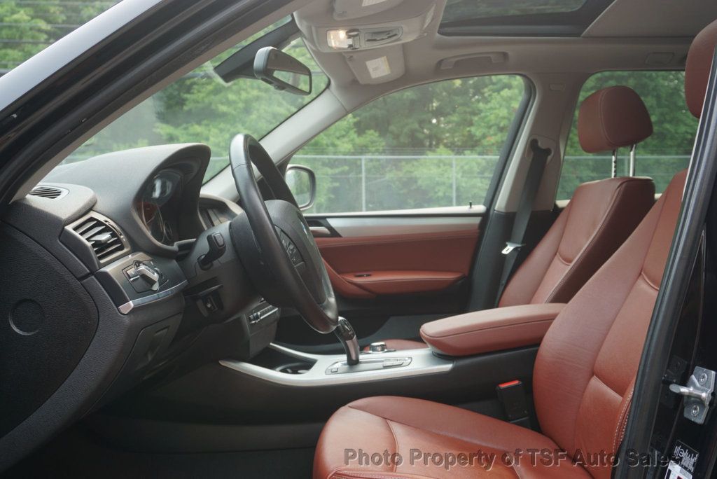2011 BMW X3 28i RED LEATHER NAVIGATION REAR CAMERA PANO ROOF HEATED SEATS  - 23054802 - 9