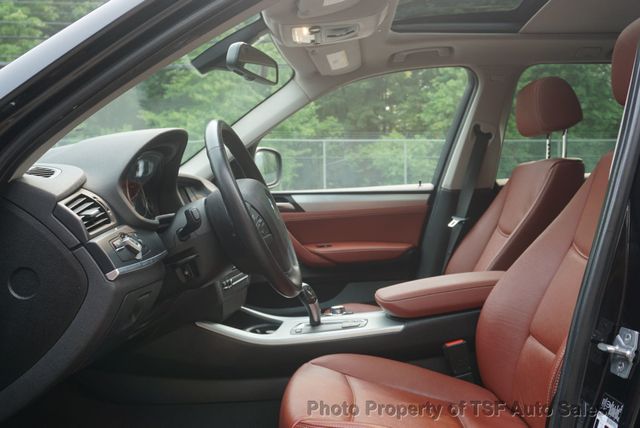 2011 BMW X3 28i RED LEATHER NAVIGATION REAR CAMERA PANO ROOF HEATED SEATS  - 23054802 - 9