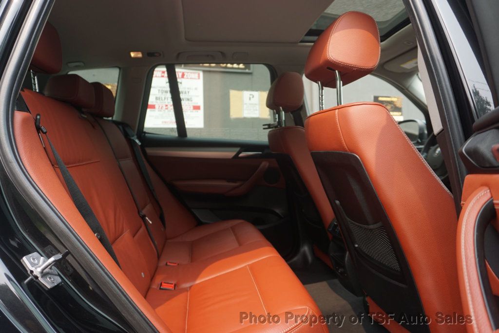 2011 BMW X3 28i RED LEATHER NAVIGATION REAR CAMERA PANO ROOF HEATED SEATS  - 23054802 - 14