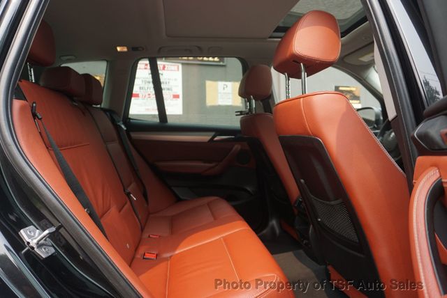 2011 BMW X3 28i RED LEATHER NAVIGATION REAR CAMERA PANO ROOF HEATED SEATS  - 23054802 - 14