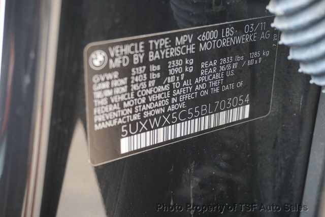2011 BMW X3 28i RED LEATHER NAVIGATION REAR CAMERA PANO ROOF HEATED SEATS  - 23054802 - 36