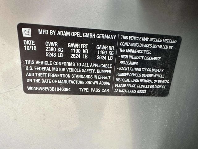 2011 Buick Regal 4dr Sedan CXL Turbo TO2 (Russelsheim) *Ltd Avail* - 22952396 - 38