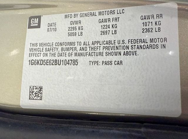 2011 Cadillac DTS 4dr Sedan Luxury Collection - 22937792 - 55