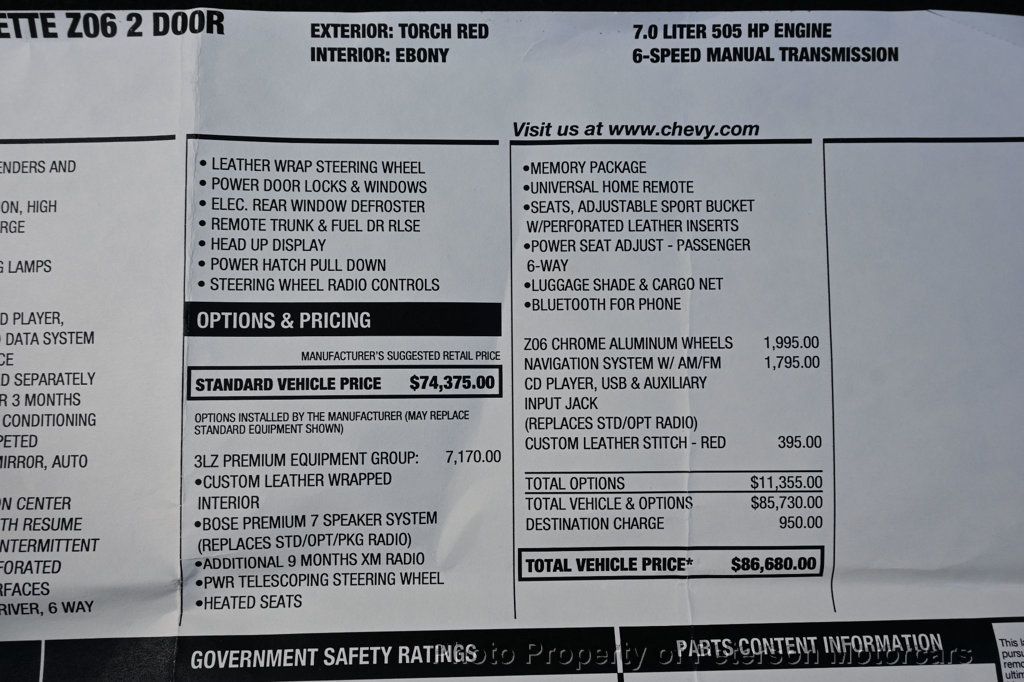 2011 Chevrolet Corvette 2dr Coupe Z06 w/3LZ - 22822065 - 53