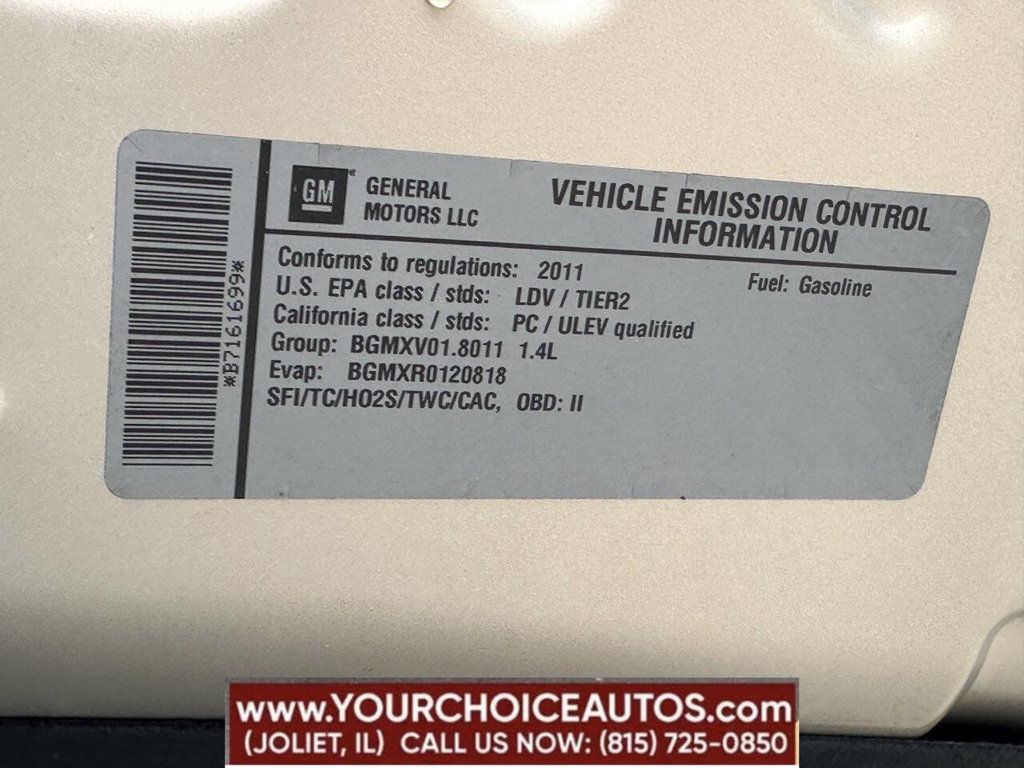 2011 Chevrolet CRUZE 4dr Sedan LT w/1LT - 22825290 - 38