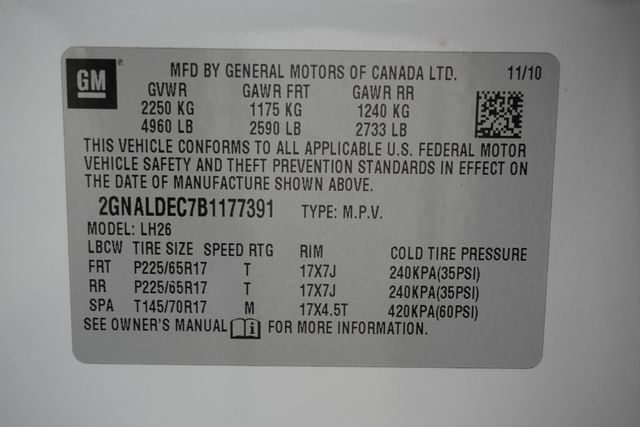 2011 Chevrolet Equinox FWD 4dr LT w/1LT - 22938767 - 25