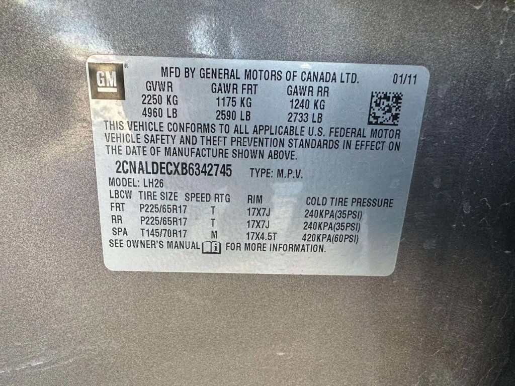 2011 Chevrolet Equinox FWD 4dr LT w/1LT - 22991137 - 36