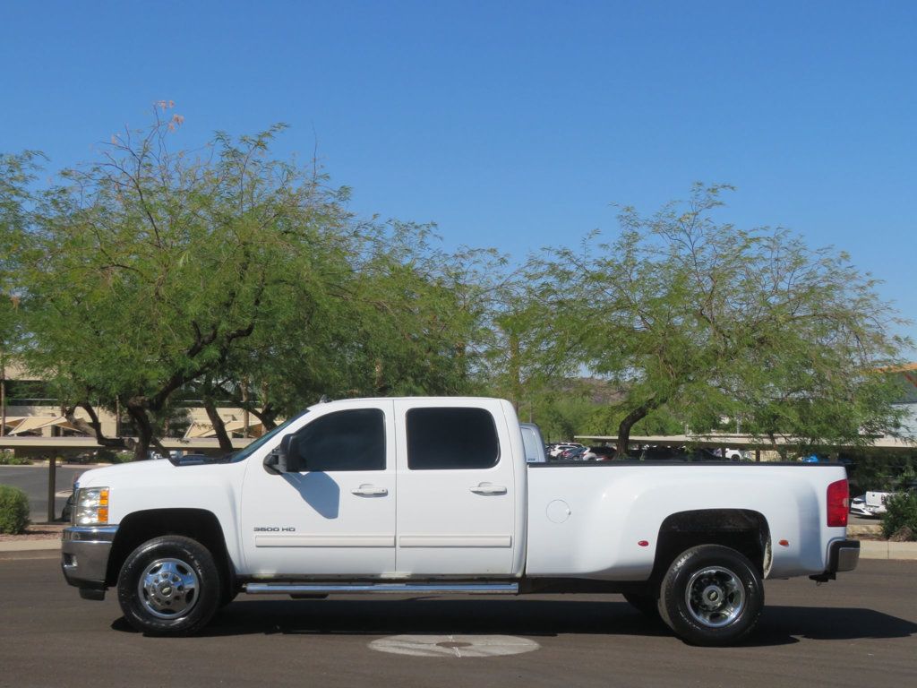 2011 Chevrolet Silverado 3500HD 4X4 CREWCAB DUALLY EXTRA CLEAN DURAMAX DIESEL 4X4 LTZ LEATHER  - 22663847 - 1