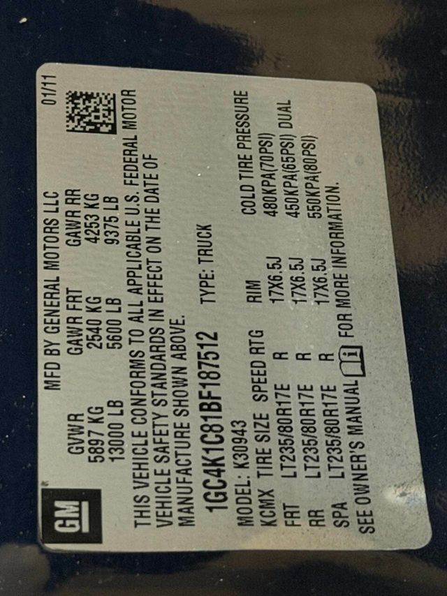 2011 Chevrolet Silverado 3500HD LTZ 4x4 4dr Crew Cab SRW - 22956484 - 40