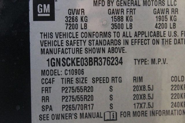 2011 Chevrolet Suburban 2WD 4dr 1500 LTZ - 23004556 - 8