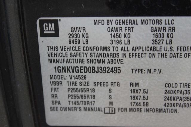 2011 Chevrolet Traverse AWD 4dr LT w/1LT - 23008680 - 8