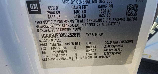 2011 Chevrolet Traverse FWD 4dr LT w/2LT - 22996717 - 8