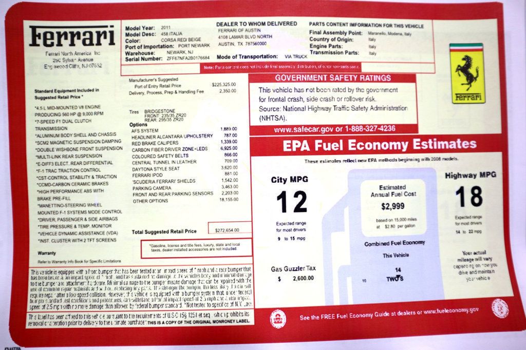 2011 Ferrari 458 ITALIA * ONLY 6K MILES...Exceptional 458 Spec!! - 22455264 - 18