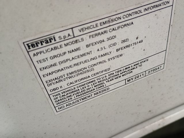 2011 Ferrari California 2dr Convertible Clean Carfax Florida Car - 23011510 - 43