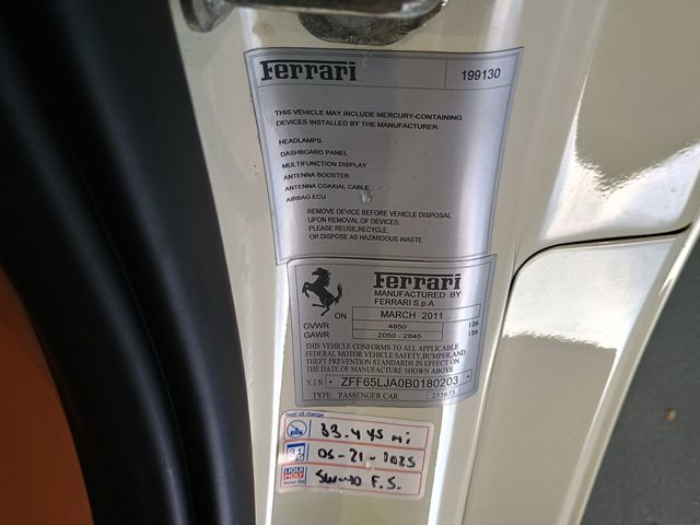 2011 Ferrari California 2dr Convertible Clean Carfax Florida Car - 23011510 - 57