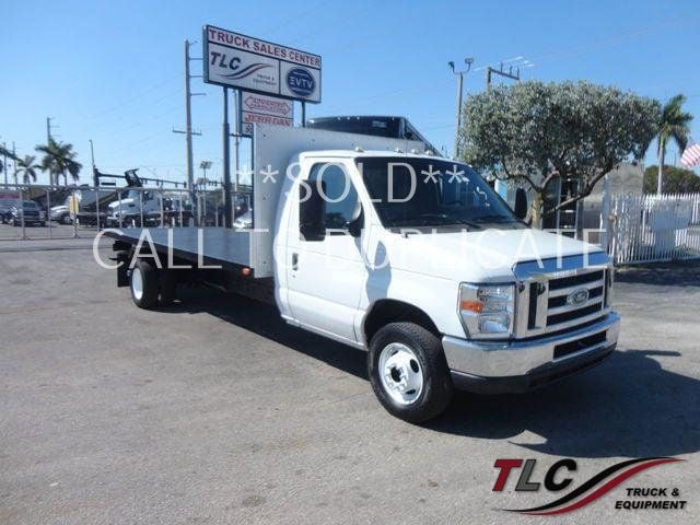 2011 Ford E450 18FT FLATBED PLATFORM BODY.. - 21831907 - 0