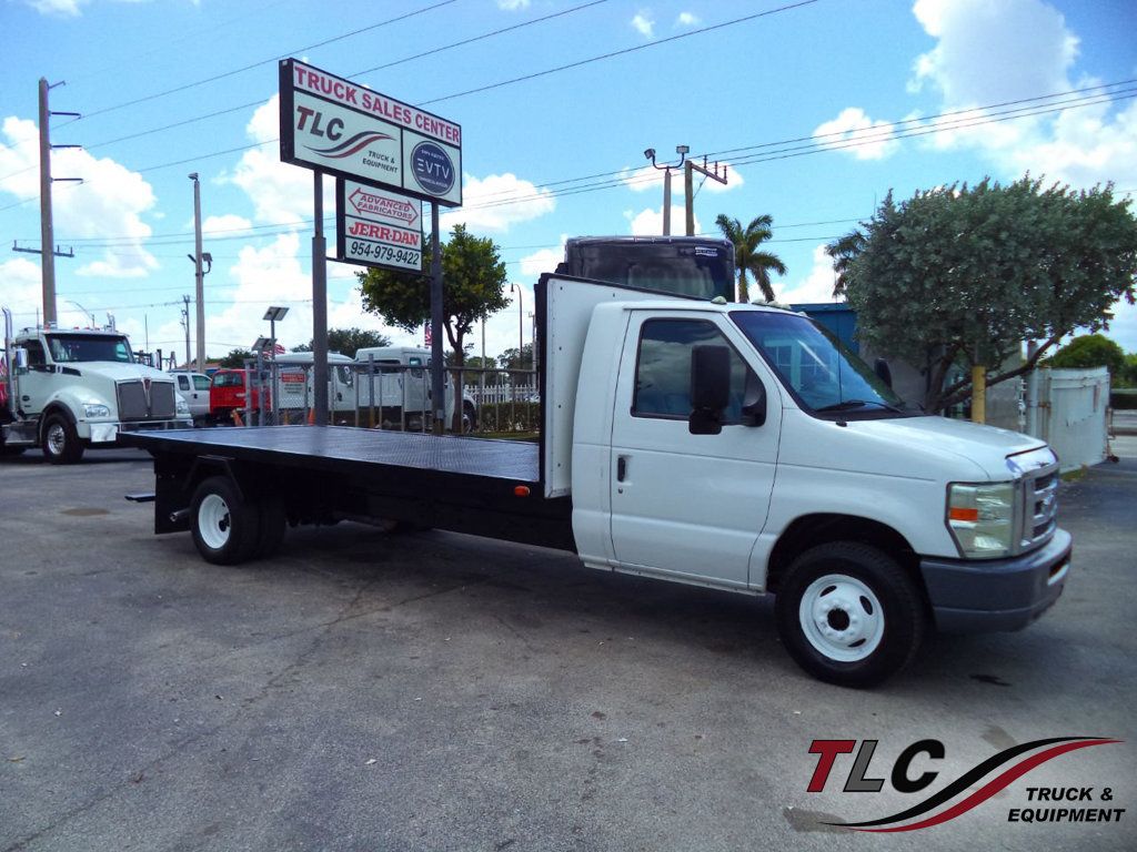 2011 Ford E450 18FT FLATBED PLATFORM BODY.. - 21938352 | Video 1