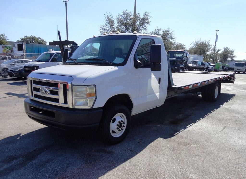 2011 Ford E450 21FT BEAVER TAIL, DOVE TAIL, RAMP TRUCK, EQUIPMENT HAUL - 21199527 - 4