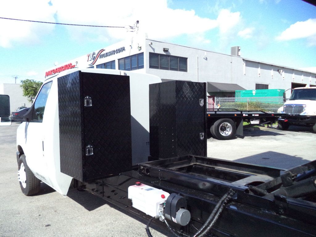 2011 Ford E450 w/ 12ft Steel Trash Dump Body Landscape Dump Truck - 22928118 - 23