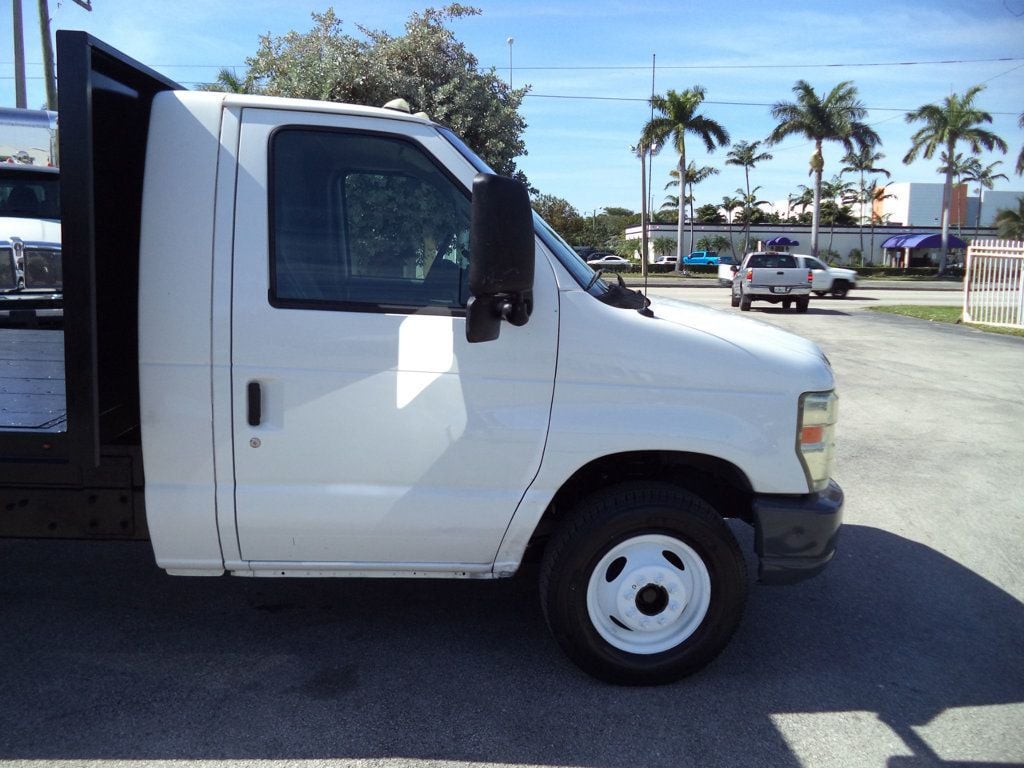 2011 Ford E450 With 18ft Steel Flatbed Platform Body Landscape Utility - 22765551 - 18