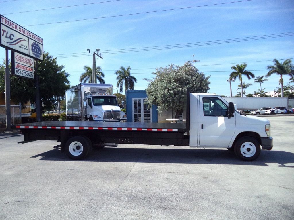 2011 Ford E450 With 18ft Steel Flatbed Platform Body Landscape Utility - 22765551 - 5