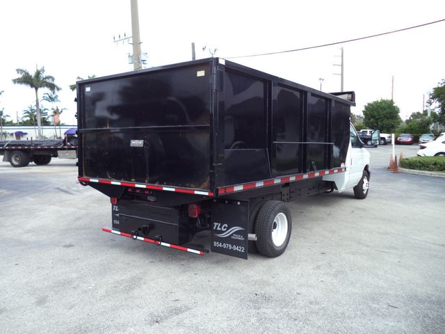 2011 Ford E450 w/ New 15ft Steel Trash Dump Body Landscape Dump Truck - 22526000 - 9