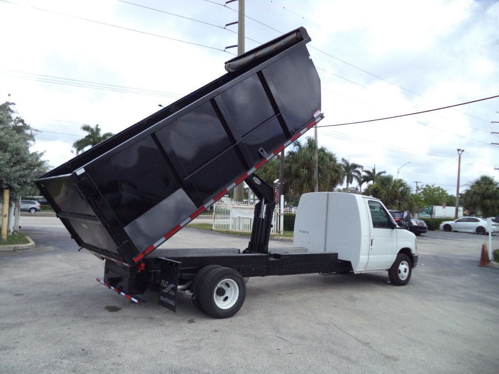 2011 Ford E450 w/ New 15ft Steel Trash Dump Body Landscape Dump Truck - 22526000 - 20