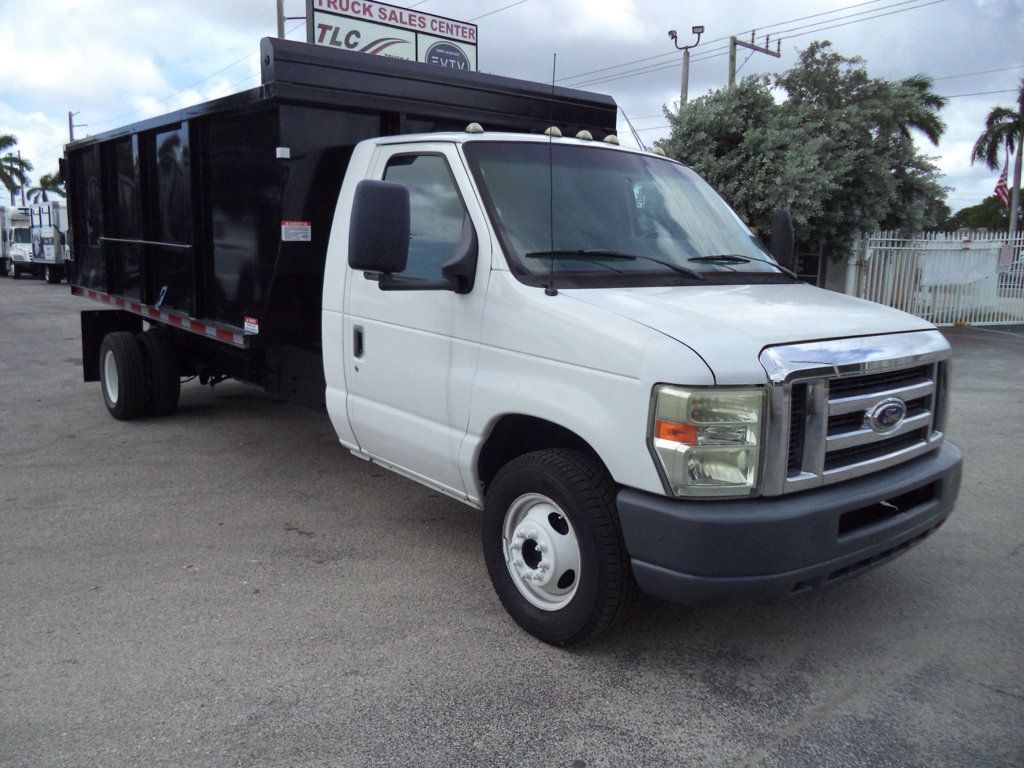 2011 Ford E450 w/ New 15ft Steel Trash Dump Body Landscape Dump Truck - 22526000 - 2