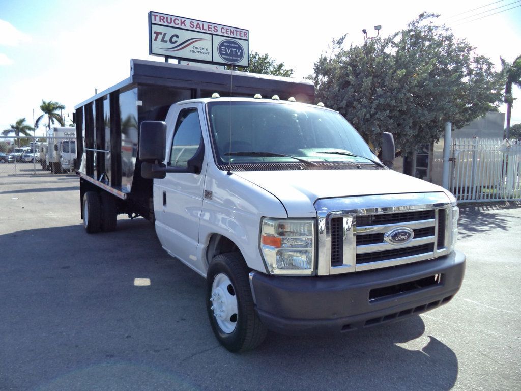 2011 Ford E450 w/ New 15ft Steel Trash Dump Body Landscape Dump Truck - 22797942 - 4