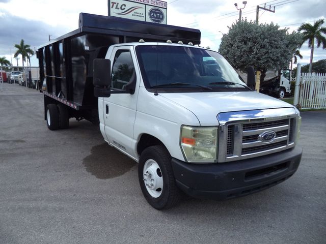 2011 Ford E450 w/ New 15ft Steel Trash Dump Body Landscape Dump Truck - 22932251 - 3