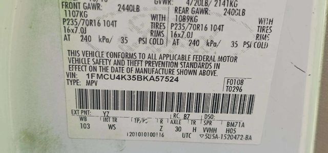 2011 Ford Escape Base 4dr SUV - 23028465 - 9