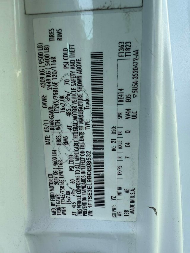 2011 Ford E-350 36 FOOT BUCKET BOOM VAN READY TO WORK FULLY SERVICED - 22842983 - 34