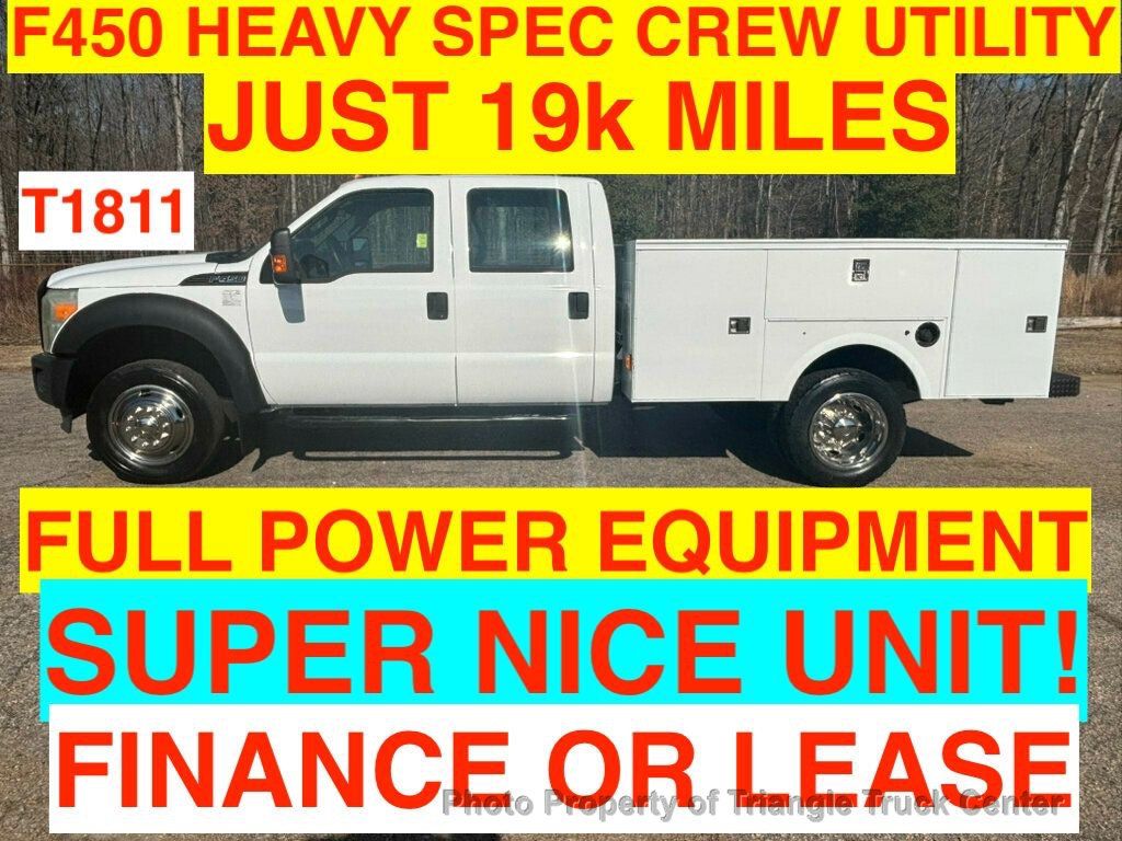 2011 Ford F450HD CREW CAB UTILITY JUST 19k MILES! POWER EQUIPMENT PACKAGE!  CRUISE CONTROL! - 22971158 | Video 1